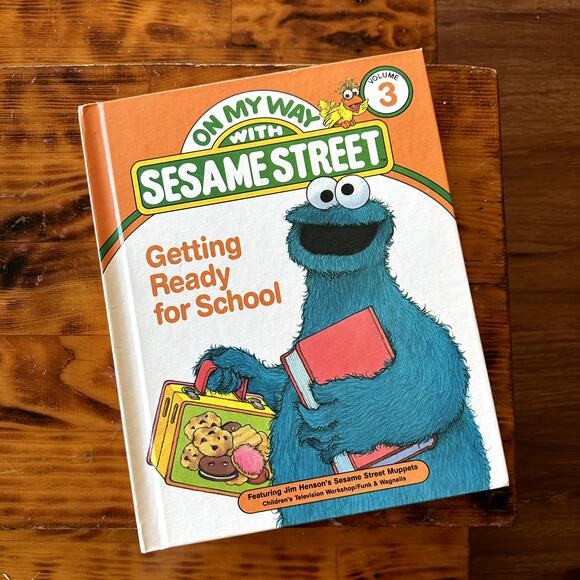 Vintage '89 On My Way With Sesame Street Getting Ready For School Hardcover Book - Picture 1 of 9